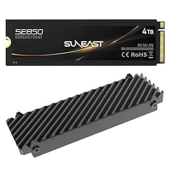 SUNEAST 2TB M.2 PS5対応 内蔵型SSDヒートシンクPS5対応 Amazon | SUNEAST 2TB NVMe SSD PCIe Gen 4.0×4 with DRAM搭載